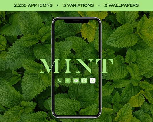 Mint Green App Icon Pack for iOS