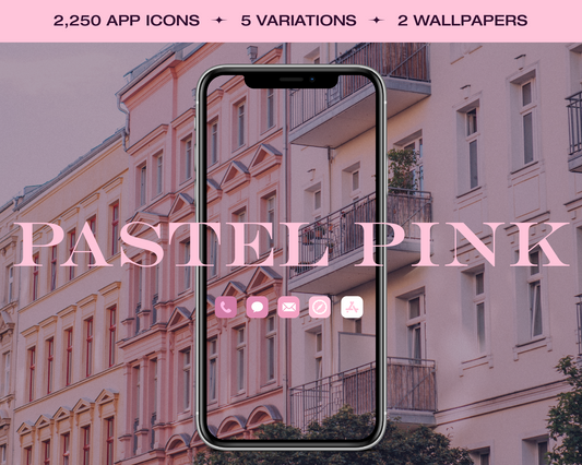 Pastel Pink App Icon Pack for iOS